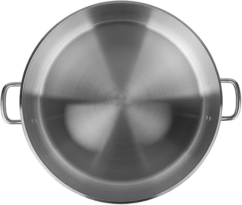 Miniatura 4 de Soro Essentials - Brasero de aluminio de peso medio de 15 cuartos de galón de grosor de 0.157 in - Brasero con asas remachadas perfecto para asar,