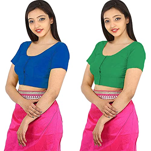 Image of Namita Women's Rubia Cotton Solid Half Sleeve Blouse