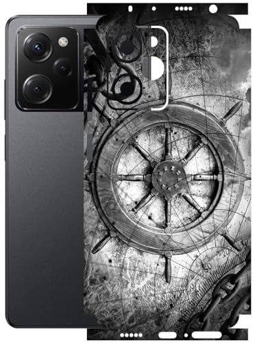 Image of AtOdds - Full Body Back Screen Guard Protector Film - Lamination Wrap Skin Sticker Compatible with Poco X5 PRO (5G) | Scratchproof Matte Finish (Voyage)