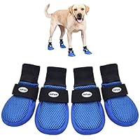 Hipaw Summer Breathable Dog Boots Nonslip Sole Paw Protector for Hardwood Floor