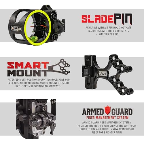 CBE Tactic Bow Sight avec réglage micrométrique Smart Mount - 3