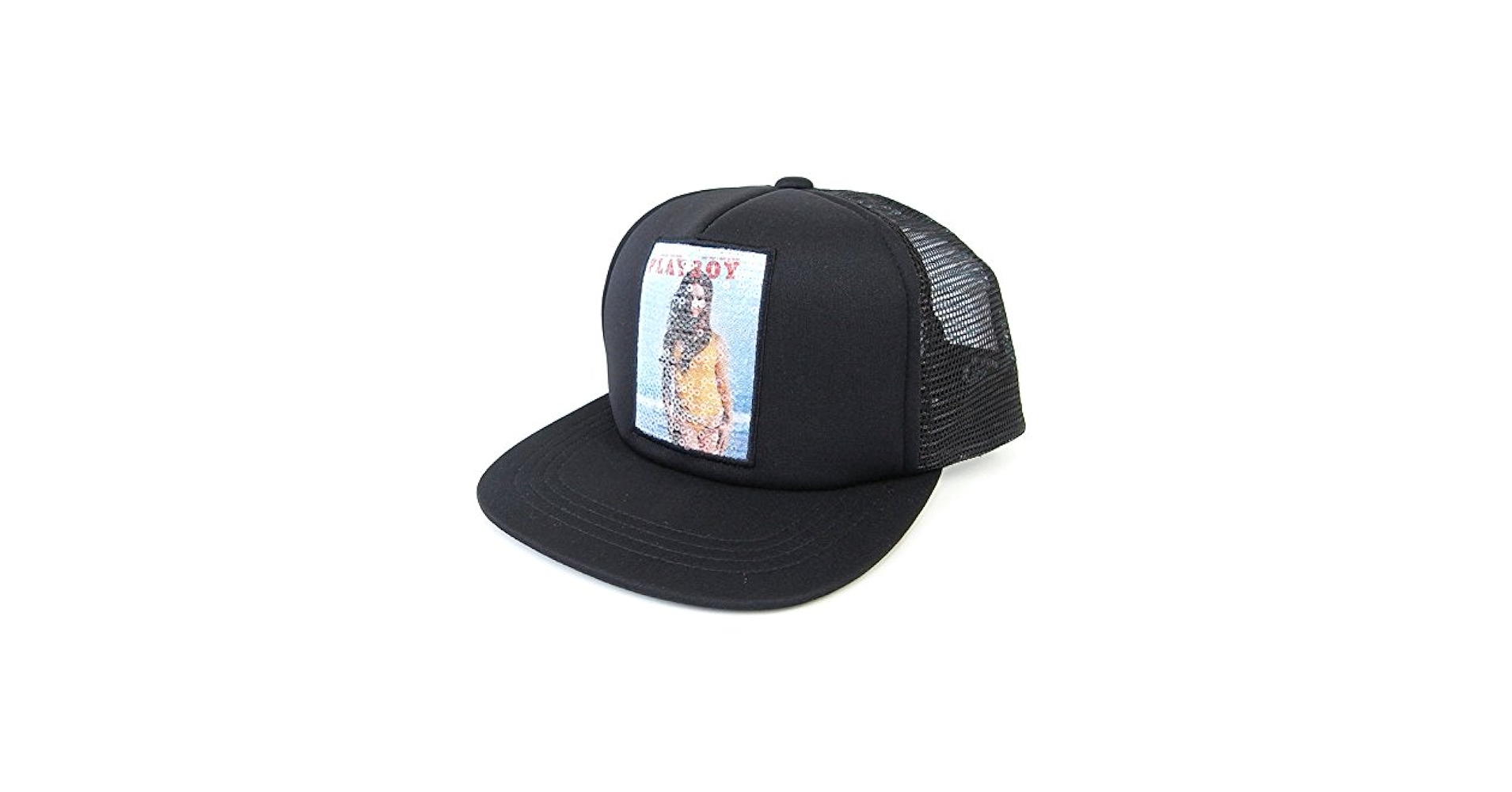 『AMIRI × PLAY BOY』 アミリ プレイボーイ メッシュキャップ AMIRI Reverse Playboy Trucker Hat Black Men's - US