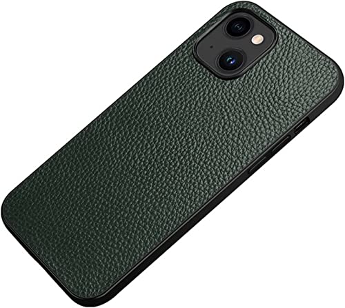 Étui en cuir véritable pour iPhone 14 Pro Max coque de protection fine et élégante
