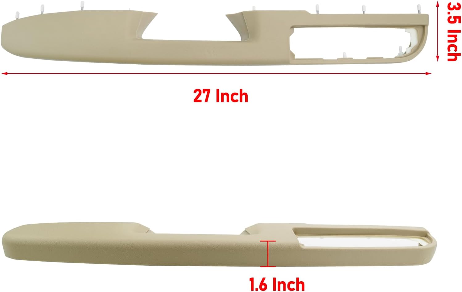 Interior Door Armrest Pull Handle Compatible with GMC Sierra Yukon/Chevy Silverado uburban Tahoe Avlanche 2010-2014,Inner Door Arm Rest Replacement W/Screws for Front Left Driver Side,Tan