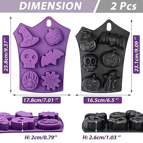 Moule gâteau silicone citrouille et chauve-souris Webake