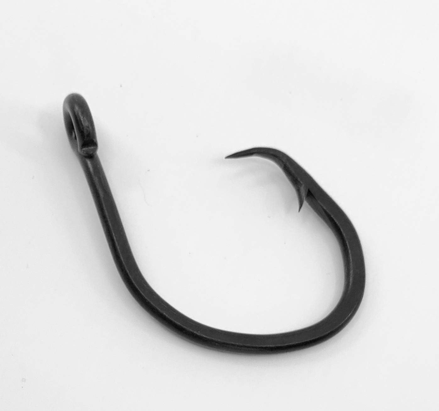 20/0 Big Game Black Forged Staight Circle Hooks 10pk Shark & Swordfish