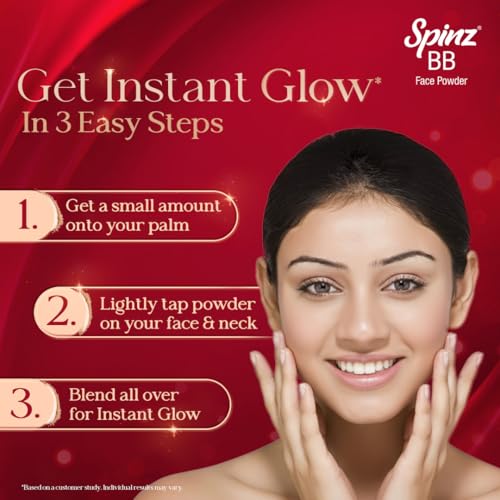 Image of Spinz BB Brightening & Beauty Face Talc for Instant Brightness | Lasts 2X Longer, Covers Dark Spots and Blemishes, Gives Soft and Smooth Skin (Natural Beige) - 70 gm (Pack of 3)