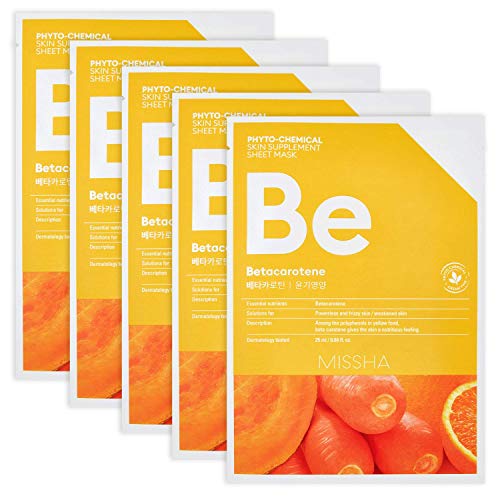 Preisvergleich Produktbild MISSHA Phytochemical Skin Supplement Sheet Mask Betacarotene / Nourishing