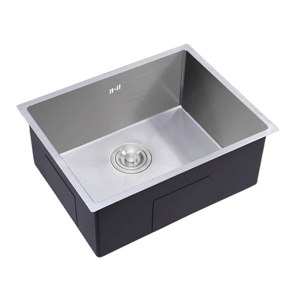 Évier de cuisine cuve unique en inox pour préparer de bons repas en famille