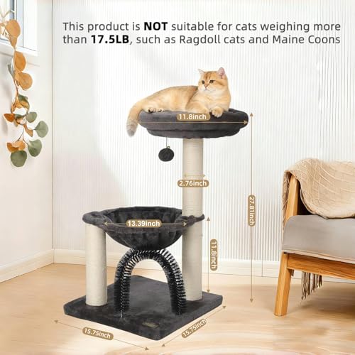 Torre para Gatos Pequeños 5 en 1 con Rascador y Hamaca miniatura 6