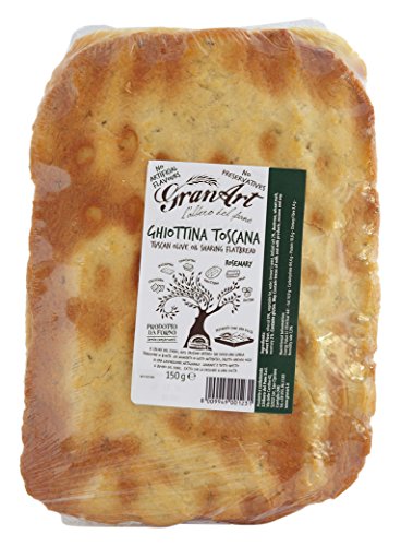 Granart Ghiottina Toscana - Pan plano con romero (150 g, 3 unidades)