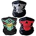 Price comparison product image 3x High quality multifunctional scarf/bandana/scarf/balaclava scarf with skeleton skull masks for cycling, motorcycle, paintball, gamer Mardi Gras costume mask.