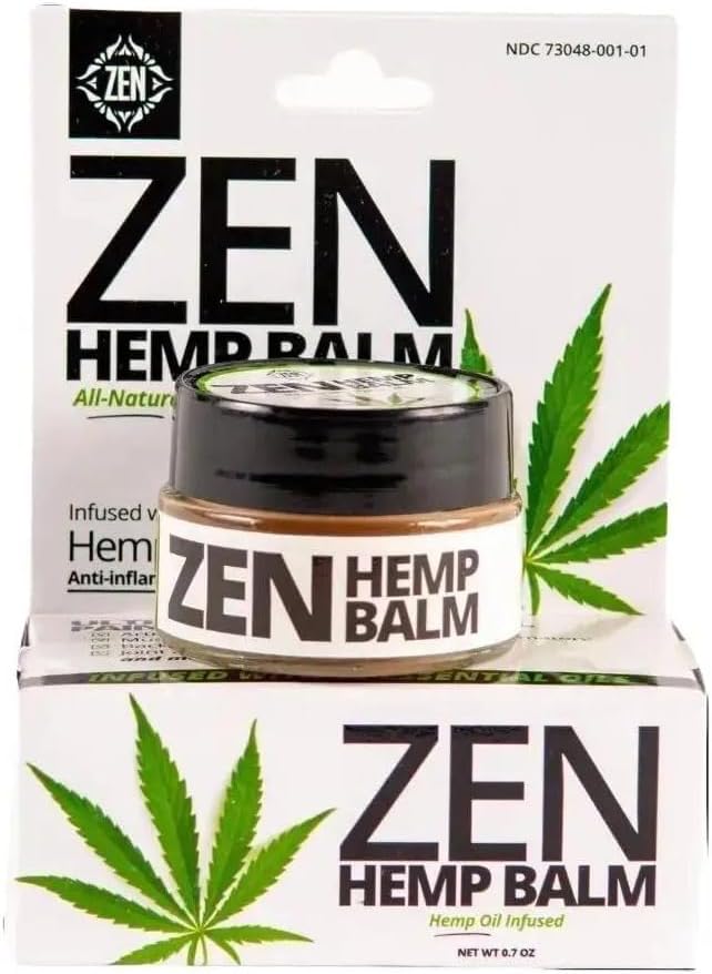 ZEN Hemp Balm for Relief, Hemp Oil Extract for Joints, Back, Neck...