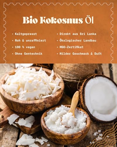 NaturaleBio Bio Kokosöl Nativ Kaltgepresst Unraffiniert