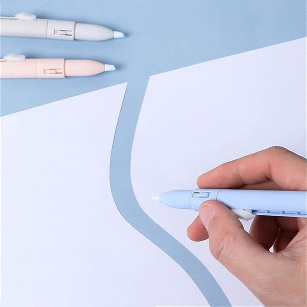 PLUS Twiggy Compact Scissors 3-Pack - Pen-Style, Curved Blades, Safety Cap, TSA Compliant, White