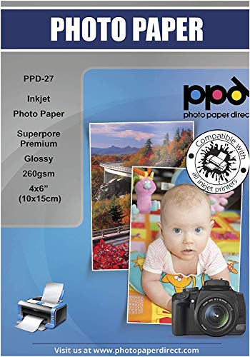 PPD 10x15cm Carta Fotografica Lucida 260g PPD-27-50