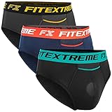 FITEXTREME Mens Underwear Separate Pouch Breathable Performance Boxer Briefs 3 Pack C XL