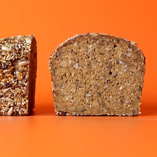 Marcel's Keto Brot – Goldenes Saatenbrot (400g - für 1 Brot) | LowerCarb Brotbackmischung mit 80% weniger Kohlenhydraten | Vegan, high Protein & Sauerteig | Ofenfertig in 1 Minute