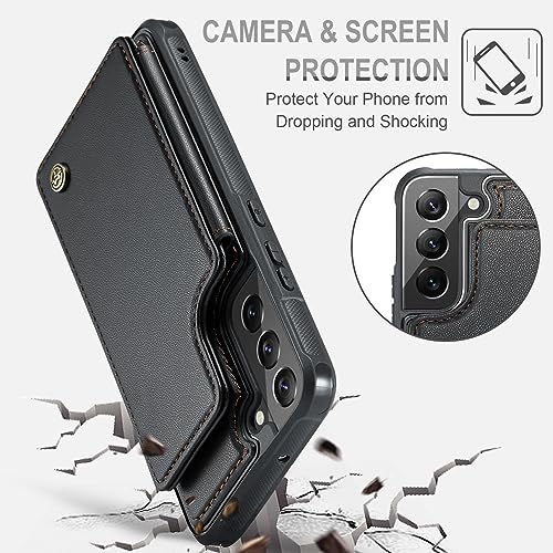 Vinich for Samsung Galaxy S22 Plus Wallet Case with Card Holder, Black by Vinich - Used condition - Image 5