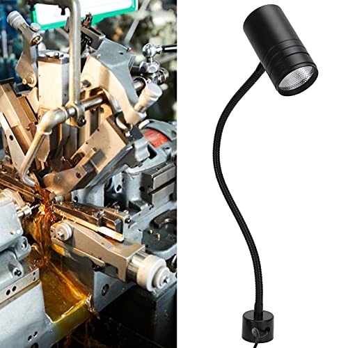 Allsor Led Work Light, 12W Magnetic Led Light Flexible Work Light Gooseneck Work Light With Led Lamp Magnetic Base For Machine Tools Lathe Milling Drill(#1) #TOP1