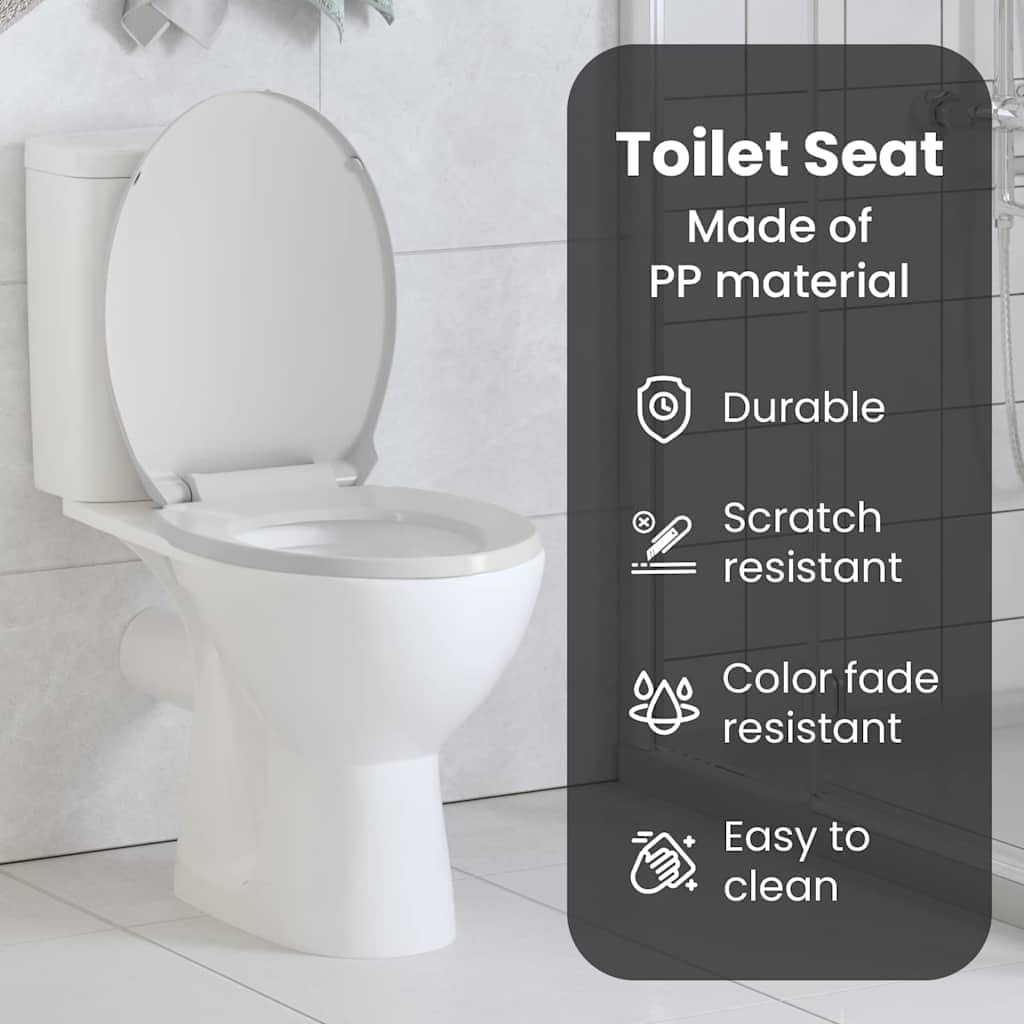 Ben Sondrio WC-Bril - Softclose - 37x44x4.5 cm - Glans - Wit Ben Sondrio WC-Bril - Softclose - 37x44x4.5 cm - Glans - Wit