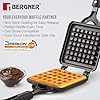 Bergner Waffle Maker demonstrating the flip and lock mechanism.