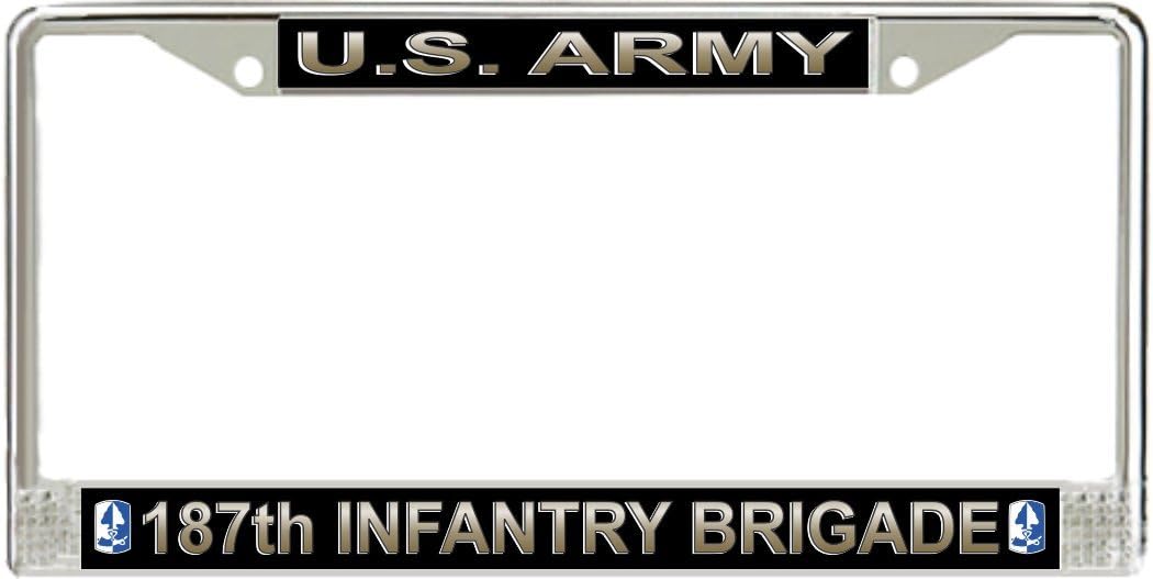 MilitaryBest U.S. Army 187th Infantry Brigade License Plate Frame