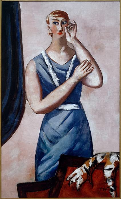 Image sur Toile Portrait Valentine Tessier Max Beckmann pour Mur Vide et Terne