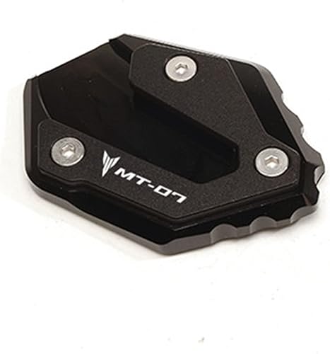 Miniatura 8 de EDKAY for Yamaha MT07 MT 07 MT-07 2014-2019 2018 2020 2021 Motorbike Kickstand Sidestand Side Stand Enlarge Extension Pads with Logo Side Frame feet