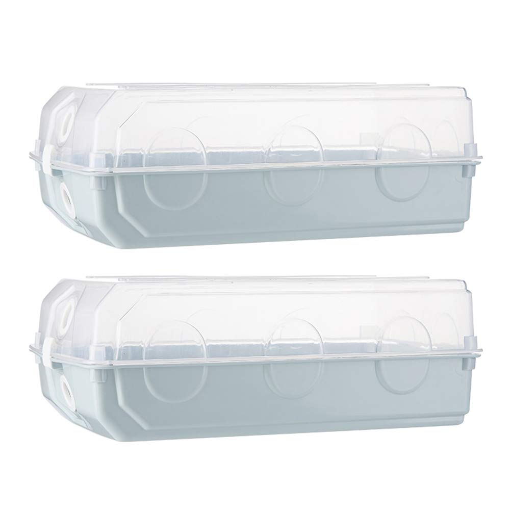 Cabilock Stackable Sneaker Boxes 2 Pack Clear Plastic Storage Boxes for Shoes Home Organization Dorm Rooms