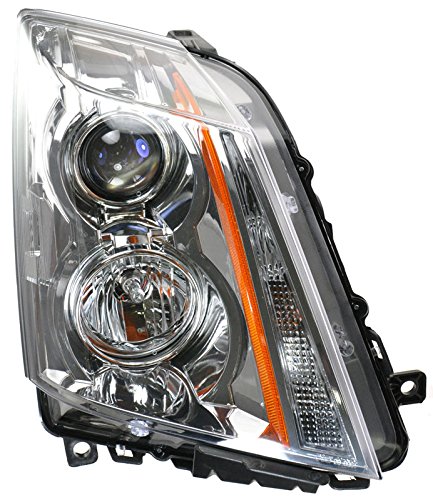 Image of TRQ Passenger Side Headlight Assembly Halogen Compatible with 2008-2013 Cadillac CTS 2014 Cadillac CTS Coupe Wagon GM2503309
