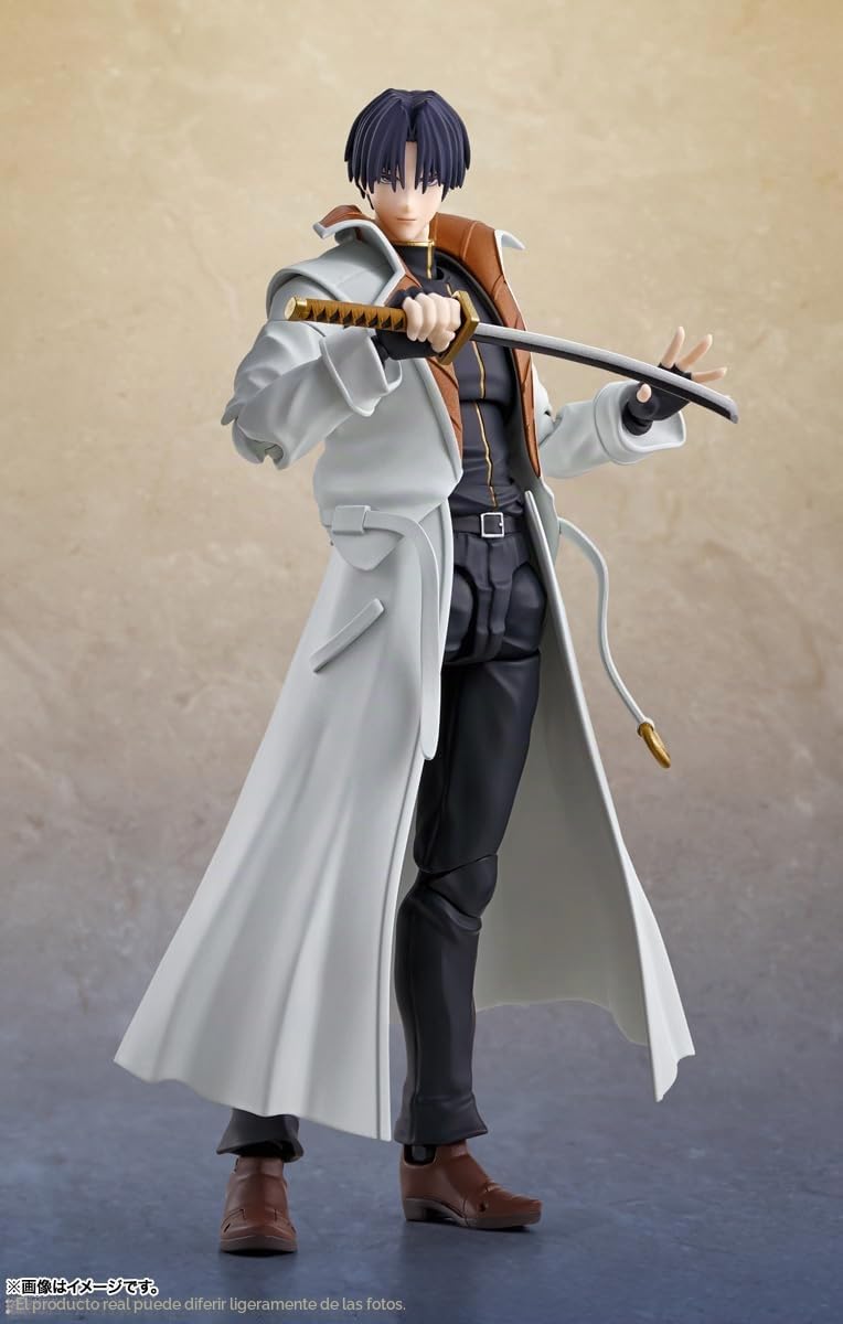 TAMASHII NATIONS Aoshi shinomori Fig. 16,5 cm Rurouni Kenshin SH figuarts