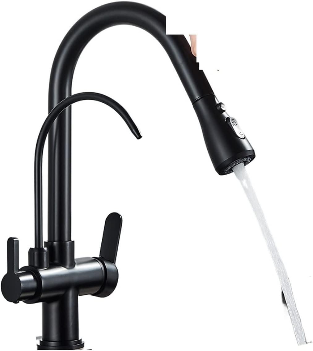 Faucet Touch Sensor Filter Water Kitchen Faucet Antique Brass Put Out Sprayer Mixer Tap with