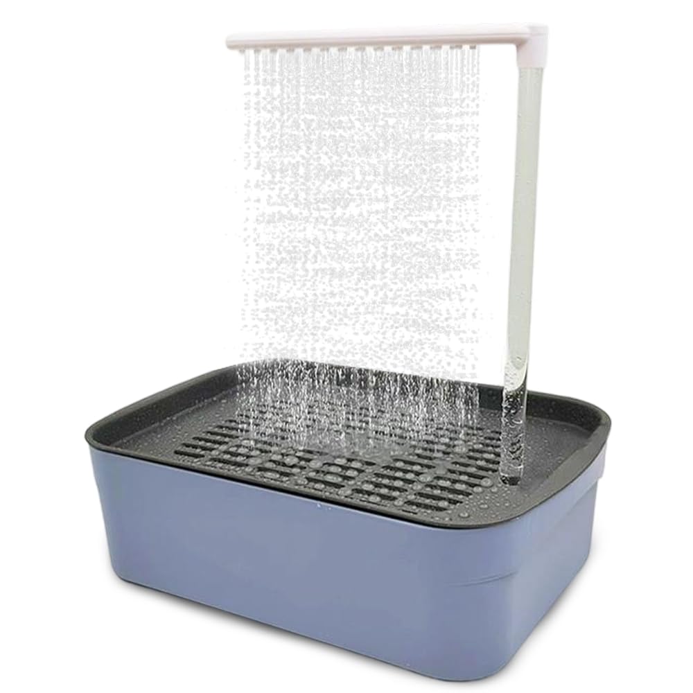 Baignoire Oiseaux Automatique, Electrique Baignoire pour Oiseaux, Baignoire de Douche avec Douche à Circulation Eau, Multifonctionnelle Baignoire Perroquet