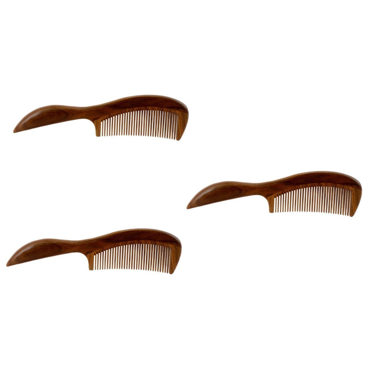 minkissy 3pcs pettine portatile massaggiatore portatile spazzola per capelli massaggiatore per capelli styling spazzola per capelli spazzola per capelli in legno spazzola districante spazzola per