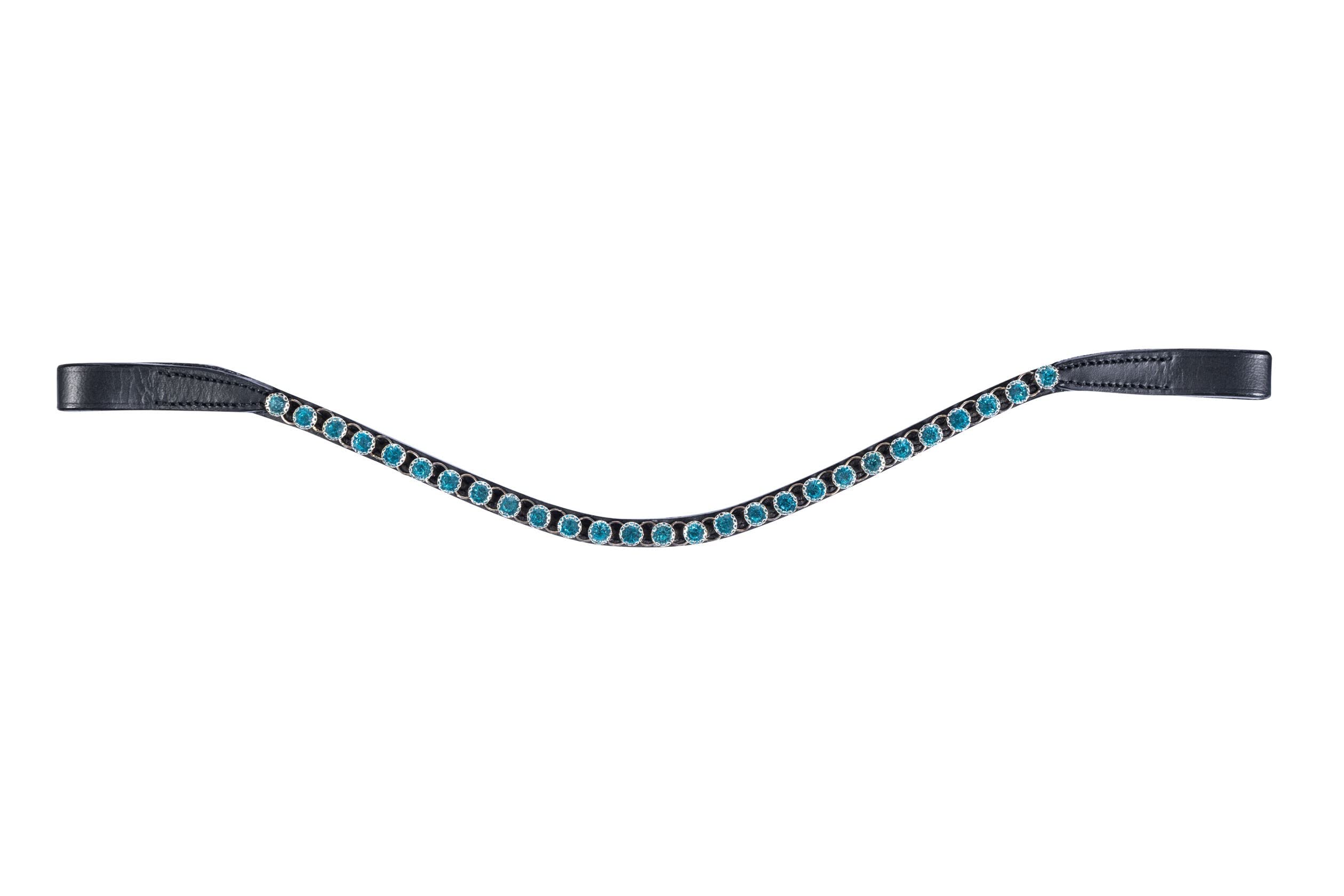 HKM Precious Frontalino Per Cavallo Con Strass – Pelle Morbida E Asciugatura Rapida - 3