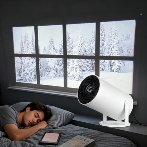 mini proiettore di 4K HD con WiFi e Bluetooth, correzione trapezoidale automatica per esperienza di lettura immersiva
