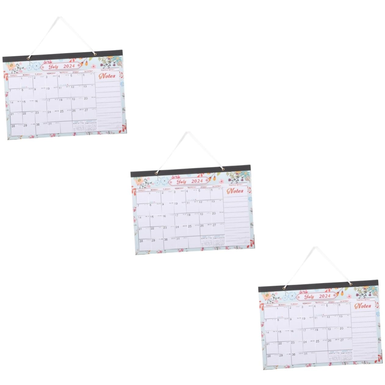 SEWACC 3stücke Monatlicher Wandkalender Einzigartiges Design Für Büro Und Zuhause Planungshilfe Langlebige Materialien Praktische Geschenkidee