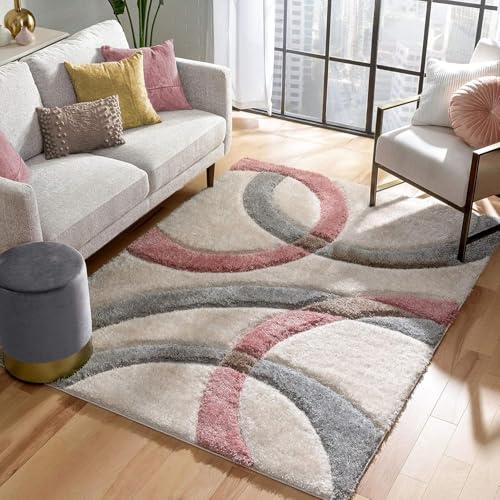 Image of Solid Shaggy Carpets and Rugs for Bedroom Drawing Room 9x12 Feet M-18