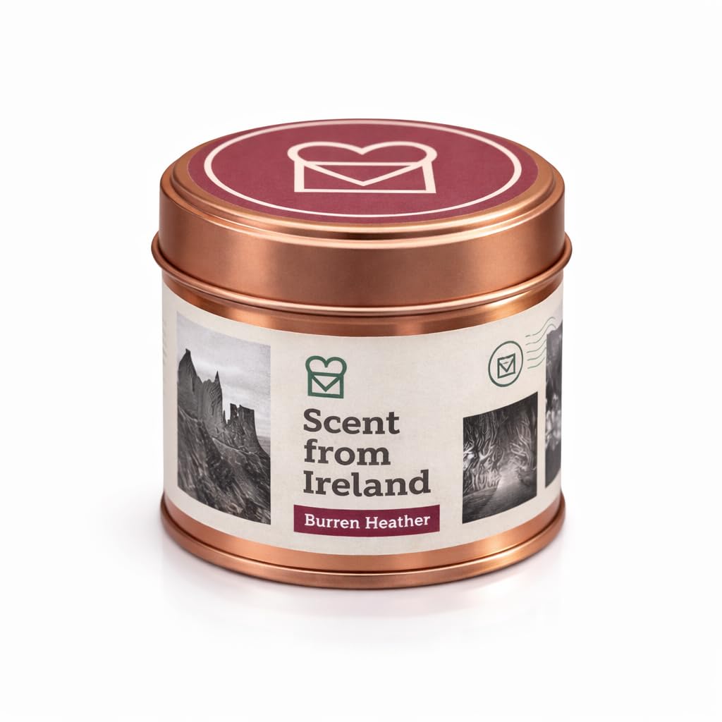 Scent From Ireland Burn Heather Scented Candle 260g - Floral & Amber