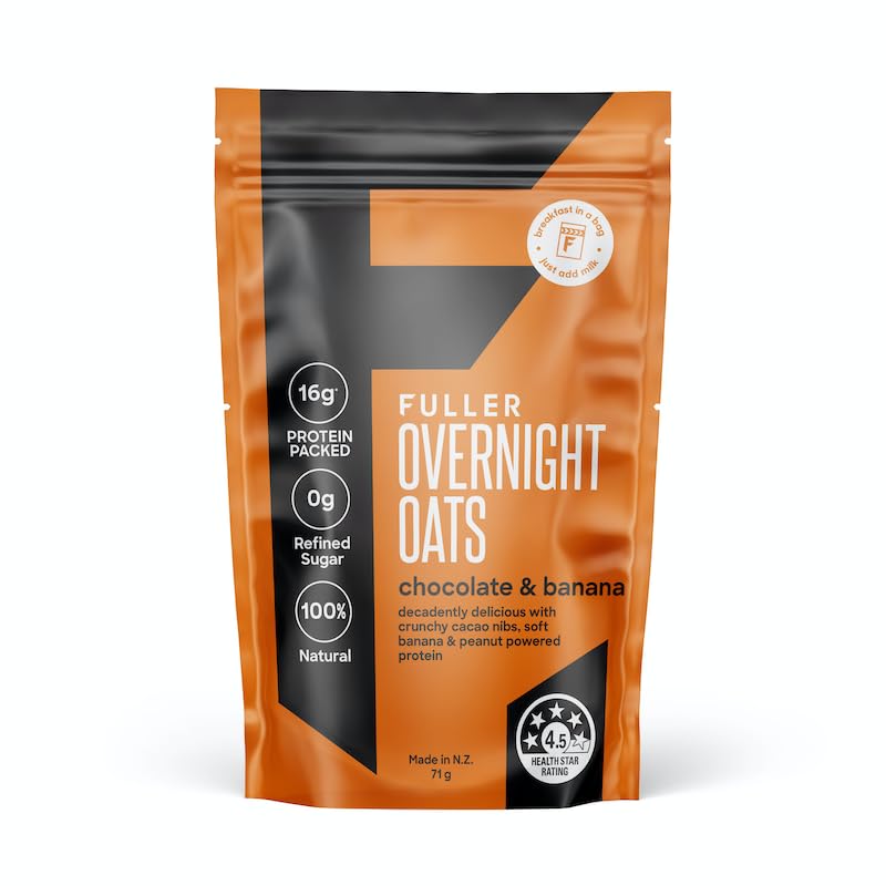 Miniatura 7 de Deliciosa avena de plátano de chocolate con alto contenido de proteínas  FULLER diseñado por nutricionistas para más tiempo con bajo contenido de