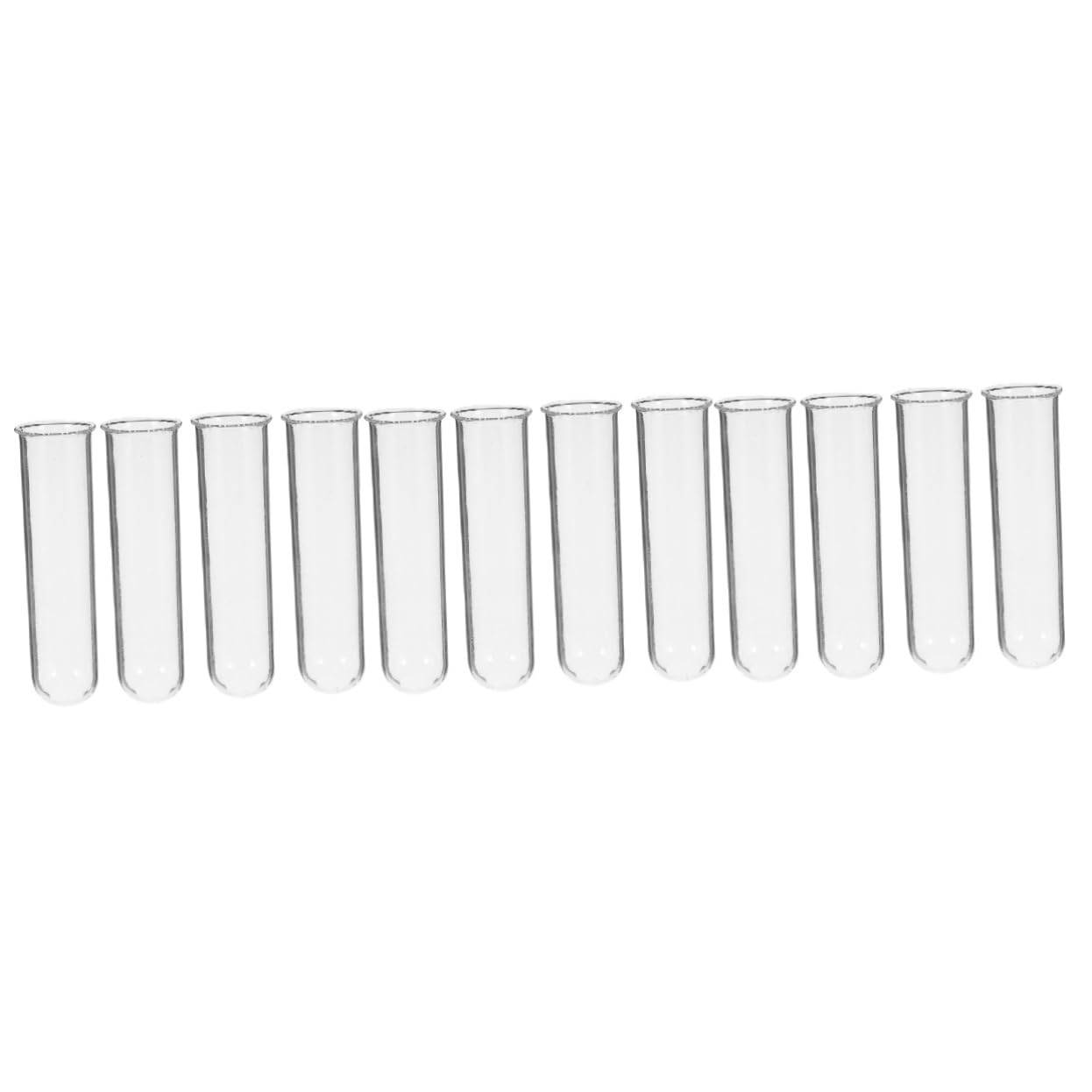 12pièces Vase Verre Hydroponique Transparent De Tubes De Propagation pour Plantes Décoration Moderne De Bureau Et Maison pour Arrangement Floral Et Culture De Plantes Aquatiques