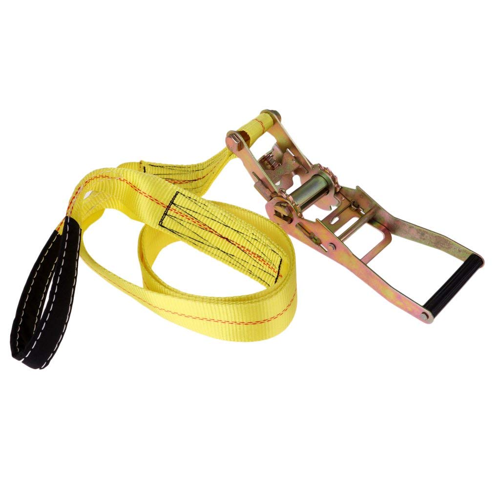 36 FT Slackline Kit mit Haken und Ratsche für Anfänger, Kinder und Familien (Gelb)
