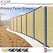 BOUYA Beige Privacy Fence Screen 6' x 50' Heavy Duty for Chain-Link Fence Privacy Screen Commercial Outdoor Shade Windscreen Mesh Fabric with Brass Gromment 160 GSM 88% Blockage UV -3 Years Warranty