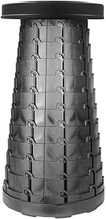 KTING Podróżne, turystyczne przenośne składane siedzisko, chowane outdoorowe kempingowe wędkarstwo teleskopowe krzesło do muzeów, pokazów, pikników, kempingu, wędkowania