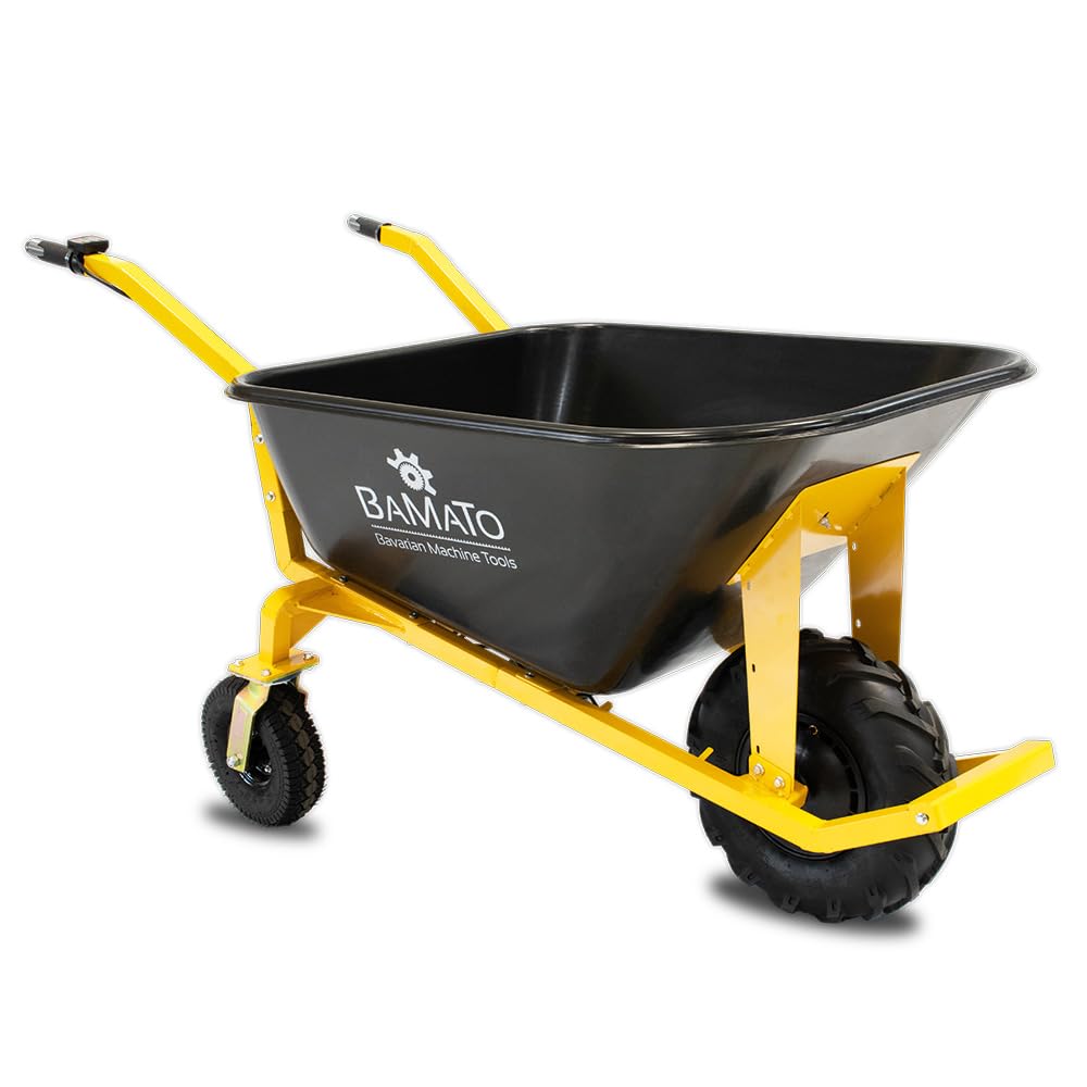 BAMATO Elektro Schubkarre MTR-200 fahrbar 200kg Tragkraft 160L Mulde 400W
