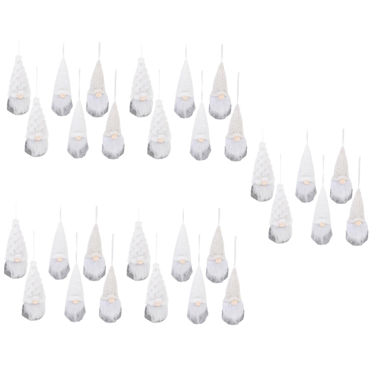 PRETYZOOM 30 STK Weihnachtspuppe entzückende Gnom-Anhänger gesichtslose Puppendekorationen Weihnachtsdekorationen Weihnachts Figuren Spielzeuge Babyspielzeug dekorative kleine Wichtel Stoff