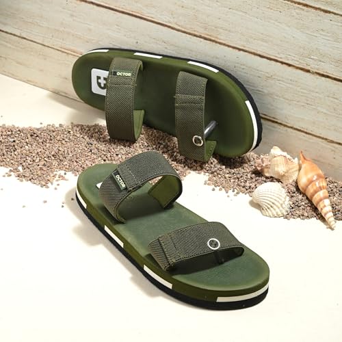 Image of DOCTOR HEALTH SUPER SOFT Tan Slipper for Mens Diabetic & Comfortable || Skid Resistant Flip-Flop & Sliders for Mens