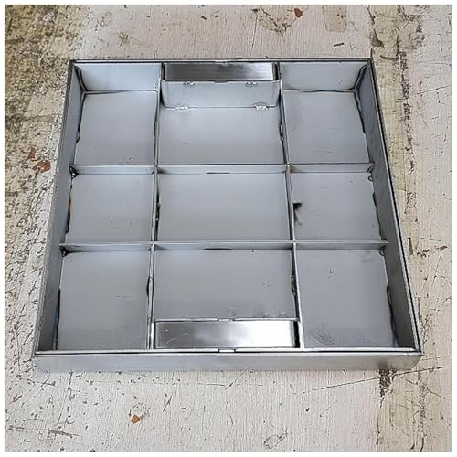 AVLLSO Tapa de arqueta Tapa y Base de hoyo Invisible 12 20 30 40 40 45 Pulgadas, Cubierta de alcantarillado incrustada de Acero Reforzado con manijas(34inx34in/86x86cm)