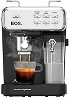 Cafeteira Espresso 3 em 1 Eos Prepara Espresso, Latte e Cappuccino com 20 Bar de Pressão Inox Ecf07ec 110v